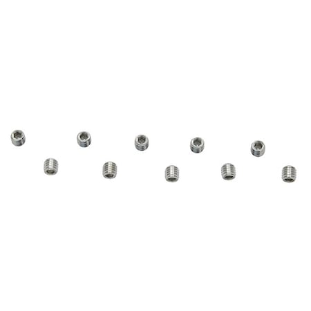 Cr Laurence in.SQ in. Pull/Towel Bar Combo End Cap Set Screws, 10PK SSSQ10